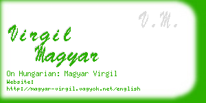 virgil magyar business card